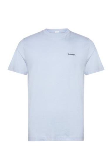 Dune Logo Ss Gots Tops T-Kortærmet Skjorte Blue Gabba
