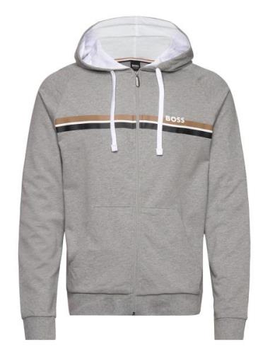 Authentic Jacket H Tops Sweatshirts & Hoodies Hoodies Grey BOSS