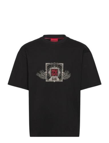 Deytimo Tops T-Kortærmet Skjorte Black HUGO