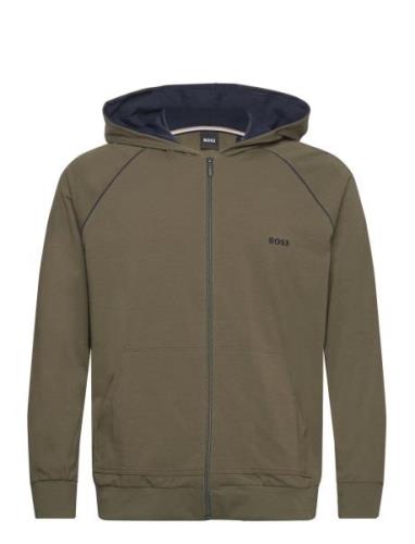 Mix&Match Jacket H Tops Sweatshirts & Hoodies Hoodies Khaki Green BOSS