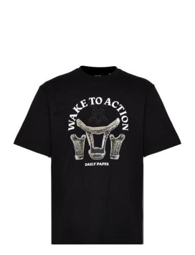 Rivo Ss T-Shirt Designers T-Kortærmet Skjorte Black Daily Paper