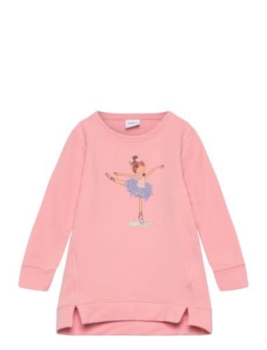 Nmftinna Sweat Tunic Bru Tops Sweatshirts & Hoodies Sweatshirts Pink N...