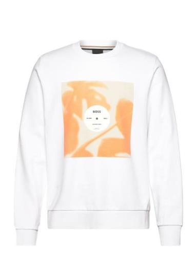 Soleri 88 Tops Sweatshirts & Hoodies Sweatshirts White BOSS