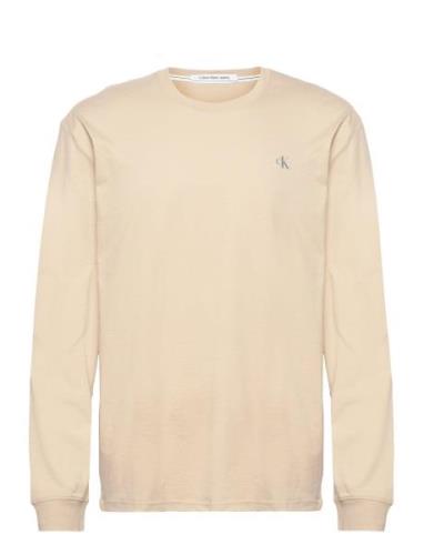 Institutional Ls Graphic Tee Tops T-Langærmet Skjorte Beige Calvin Kle...