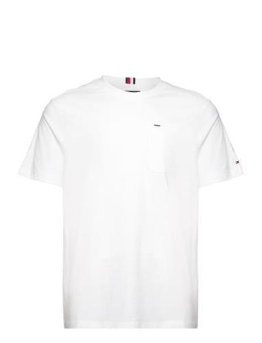 Monotype Pocket Tee Tops T-Kortærmet Skjorte White Tommy Hilfiger