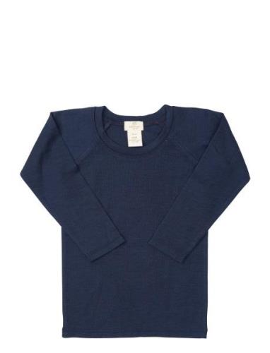 Merino Light Knitted T-Shirt Ls Tops T-shirts Long-sleeved T-Skjorte N...