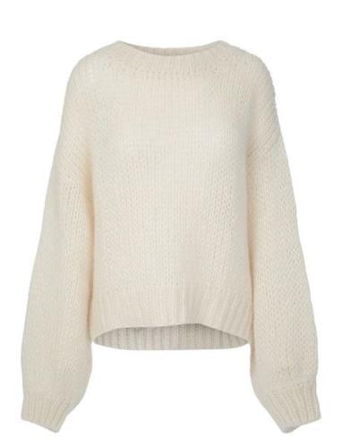 Florie Rn Sweater Tops Knitwear Jumpers Cream Once Untold