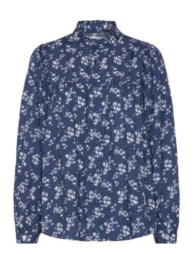 Cara Shirt Tops Shirts Long-sleeved Blue Lollys Laundry