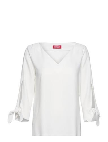 Blouses Woven Tops Blouses Long-sleeved White Esprit Casual