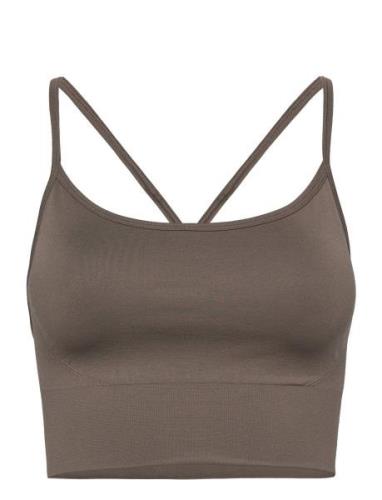 Hilde Seamless Sports Bra Sport Bras & Tops Sports Bras - All Brown Re...