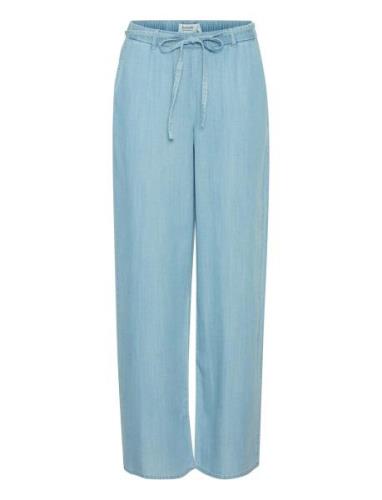Bylana Wide Pants 2 - Bottoms Trousers Wide Leg Blue B.young
