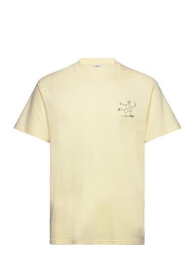Sdissah Tops T-Kortærmet Skjorte Yellow Solid