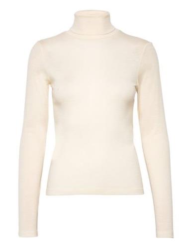 Mara Turtleneck Tops Knitwear Turtleneck Cream Creative Collective