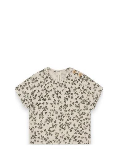 Muslin Baby Top Tops T-Kortærmet Skjorte Cream Garbo&Friends