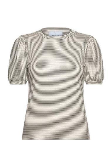 Msjuma Short Sleeve Tee Tops T-shirts & Tops Short-sleeved Navy Minus