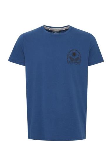 Tee Tops T-Kortærmet Skjorte Blue Blend