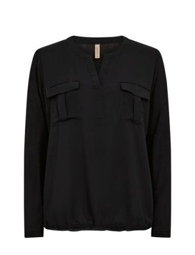 Sc-Hermine Tops Blouses Long-sleeved Black Soyaconcept