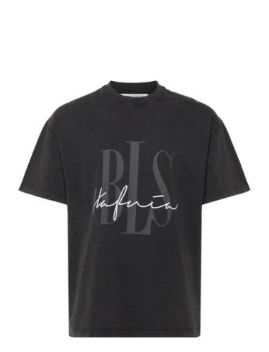 Signature T-Shirt Designers T-Kortærmet Skjorte Black BLS Hafnia