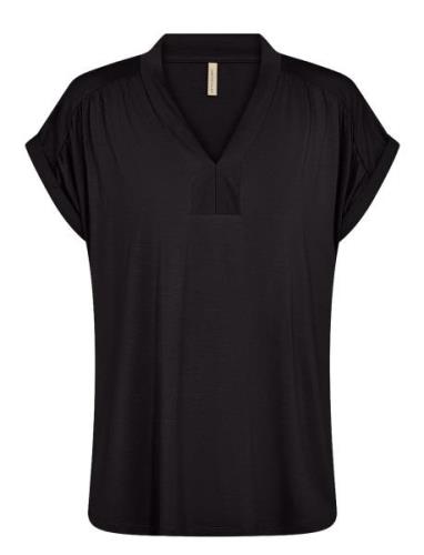 Sc-Marica Tops T-shirts & Tops Short-sleeved Black Soyaconcept