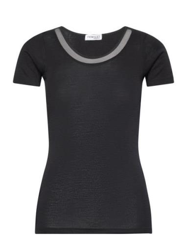 Juliana T-Shirt Short Sleeve Tops T-shirts & Tops Short-sleeved Black ...