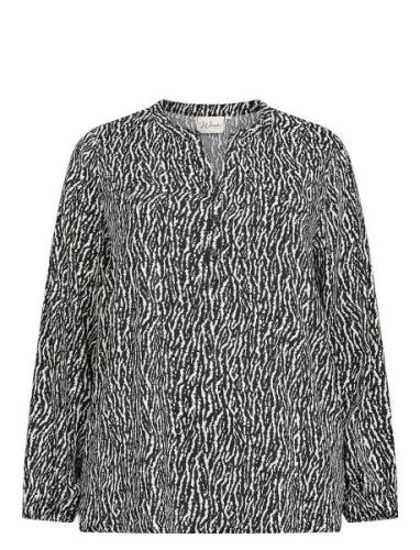 Wa-Elli 1 Tops Blouses Long-sleeved Black Wasabiconcept