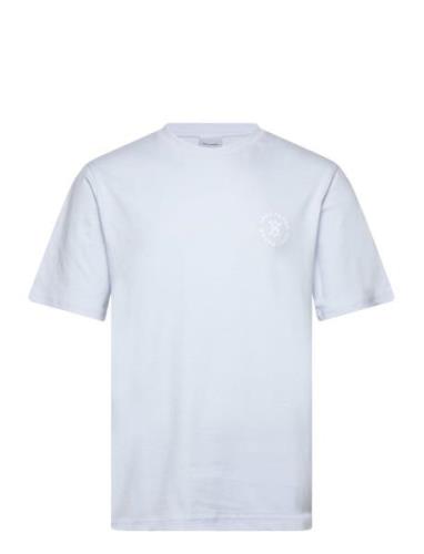 Circle Ss T-Shirt Designers T-Kortærmet Skjorte Blue Daily Paper