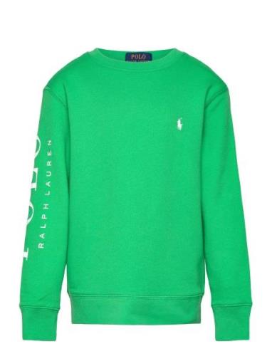Logo Spa Terry Sweatshirt Tops Sweatshirts & Hoodies Sweatshirts Green...