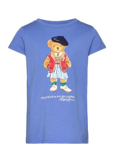 Polo Bear Cotton Jersey Tee Tops T-Kortærmet Skjorte Blue Ralph Lauren...