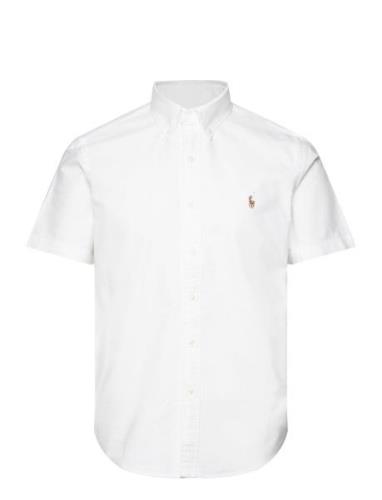 Custom Fit Oxford Shirt Tops Shirts Short-sleeved White Polo Ralph Lau...