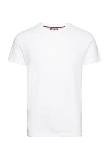 Essential Small Logo Tshirt Tops T-Kortærmet Skjorte White Superdry