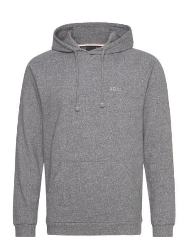 Premium Hoodie Tops Sweatshirts & Hoodies Hoodies Grey BOSS