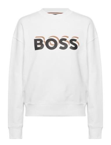 Econa Tops Sweatshirts & Hoodies Sweatshirts White BOSS