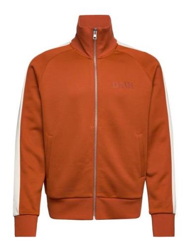 Tracksuit Jacket Tops Sweatshirts & Hoodies Sweatshirts Orange GANT