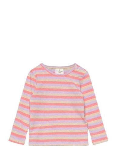 Tnsfridanne L_S Rib Tee Tops T-shirts Long-sleeved T-Skjorte Pink The ...