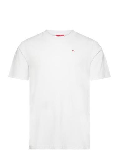 T-Just-Microdiv T-Shirt Tops T-Kortærmet Skjorte White Diesel