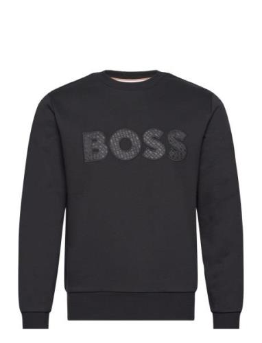 Soleri 01 Tops Sweatshirts & Hoodies Sweatshirts Black BOSS