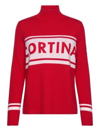 Cortina Sweater Tops Knitwear Turtleneck Red Twist & Tango