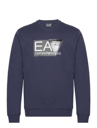 Sweatshirts Tops Sweatshirts & Hoodies Sweatshirts Blue EA7