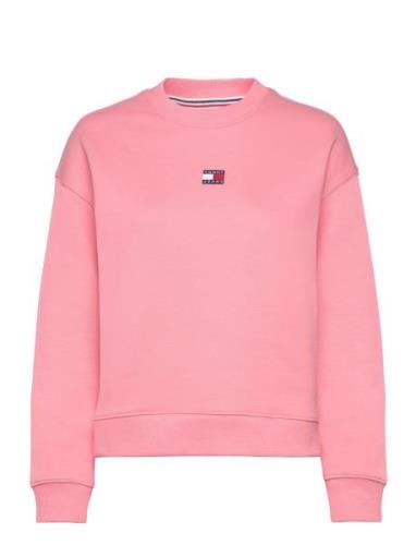 Tjw Bxy Badge Crew Ext Tops Sweatshirts & Hoodies Sweatshirts Pink Tom...