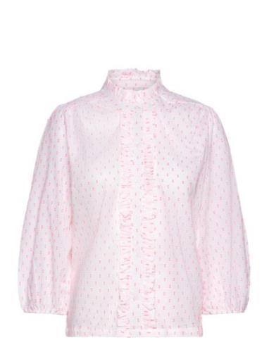 Perthll Shirt 3/4 Tops Shirts Long-sleeved Pink Lollys Laundry