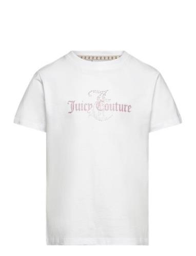Juicy Diamante Regular Ss Tee Tops T-Kortærmet Skjorte White Juicy Cou...
