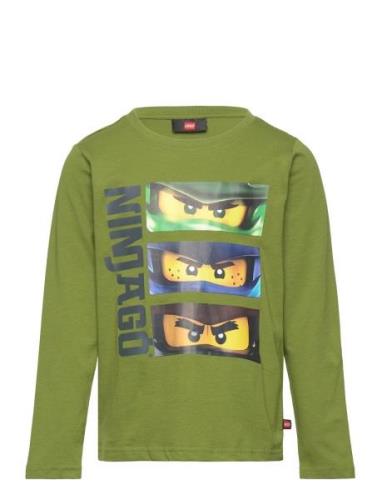 Lwtano 107 - T-Shirt L/S Tops T-shirts Long-sleeved T-Skjorte Green LE...