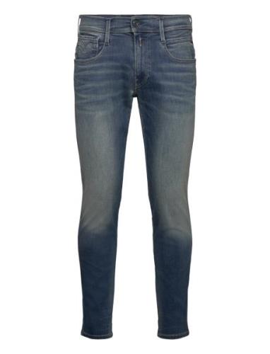 Anbass Trousers Slim Hyperflex Dust Bottoms Jeans Slim Blue Replay