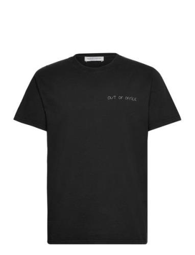 Popincourt Out Of Office/Gots Designers T-Kortærmet Skjorte Black Mais...
