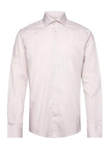 Bs Kurt Slim Fit Shirt Tops Shirts Business Beige Bruun & Stengade