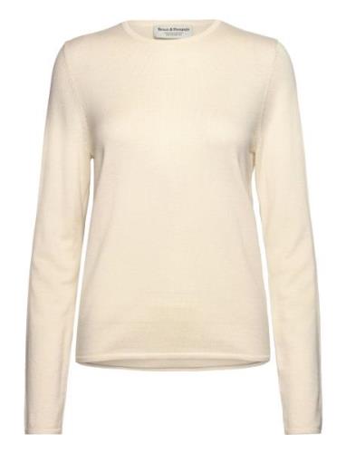 Bs Marit Regular Fit Knitwear Tops T-shirts & Tops Long-sleeved Cream ...