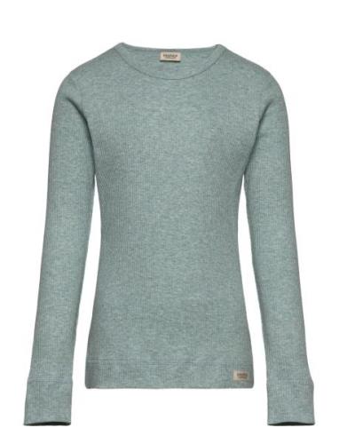 Plain Tee Ls Tops T-shirts Long-sleeved T-Skjorte Blue MarMar Copenhag...