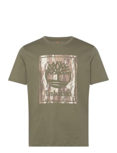 Stack Logo Camo Short Sleeve Tee Cassel Earth Designers T-Kortærmet Sk...