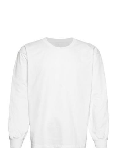 Heavy L/S Tee - White Tops T-Langærmet Skjorte White Garment Project