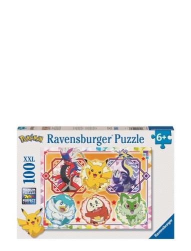 Pokémon 100P Toys Puzzles And Games Puzzles Classic Puzzles Multi/patt...